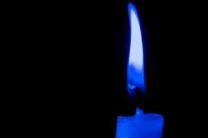 blue candle